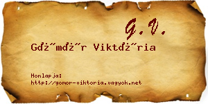 Gömör Viktória névjegykártya